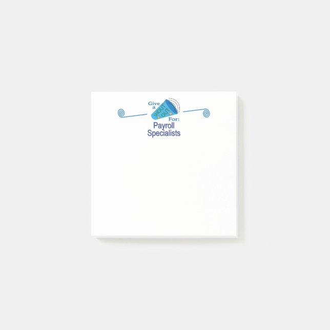 Notas Post-it® Gritos para especialistas en nóminas (Anverso)