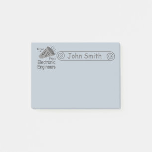 Notas Post-it® Gritos para ingenieros electrónicos 4x3