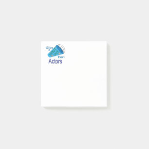 Notas Post-it® Gritos para los actores