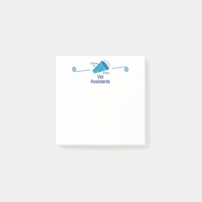 Notas Post-it® Gritos para los asistentes de veterinaria (Anverso)