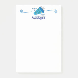 Notas Post-it® Gritos para los audiólogos