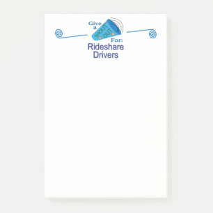 Notas Post-it® Gritos para los conductores de Rideshare