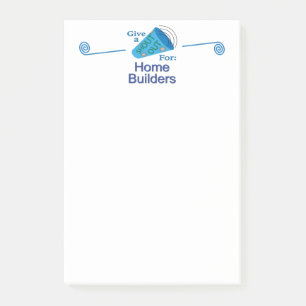 Notas Post-it® Gritos para los constructores de casas