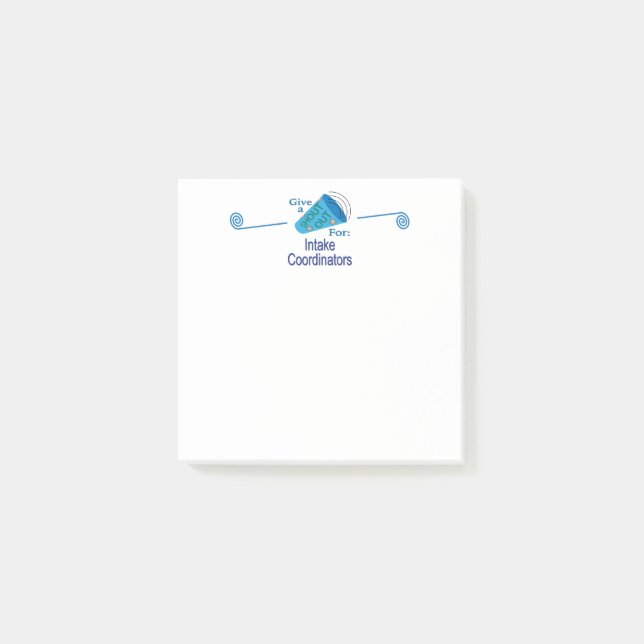 Notas Post-it® Gritos para los coordinadores de entrada (Anverso)