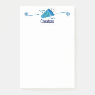 Notas Post-it® Gritos para los creadores