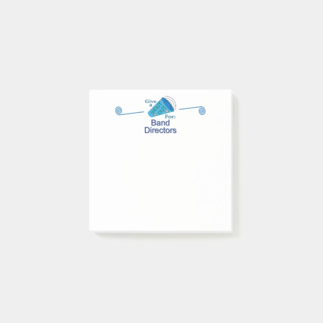 Notas Post-it® Gritos para los directores de banda (Anverso)