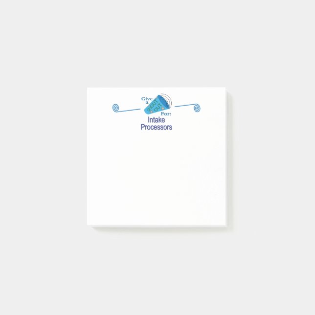 Notas Post-it® Gritos para los procesadores de admisión (Anverso)