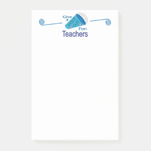 Notas Post-it® Gritos para los profesores