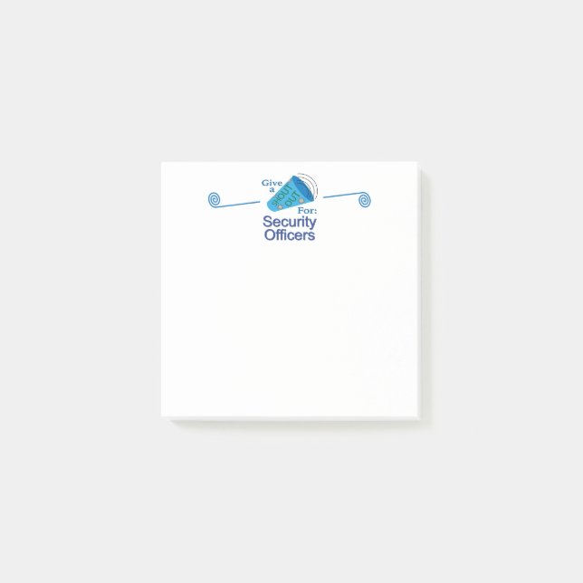 Notas Post-it® Gritos para los responsables de seguridad (Anverso)