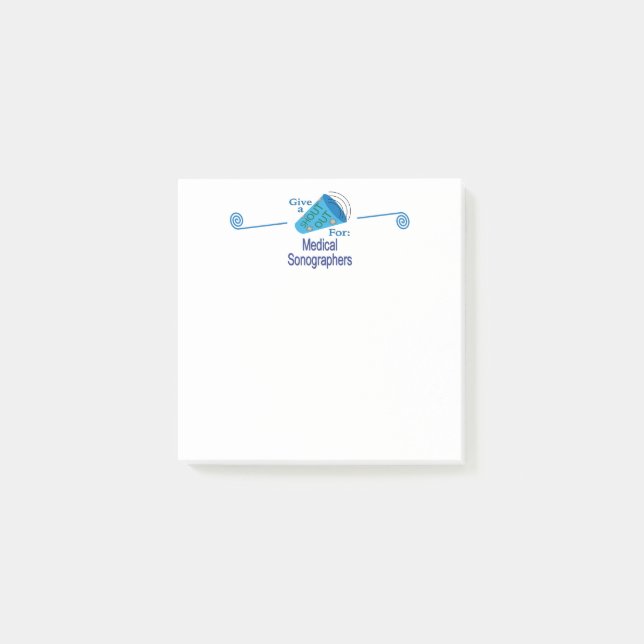 Notas Post-it® Gritos para los sonógrafos médicos (Anverso)