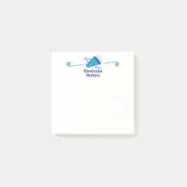 Notas Post-it® Gritos para los trabajadores de almacén