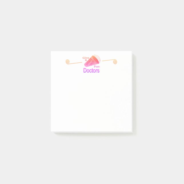 Notas Post-it® Gritos para Médicas (Anverso)