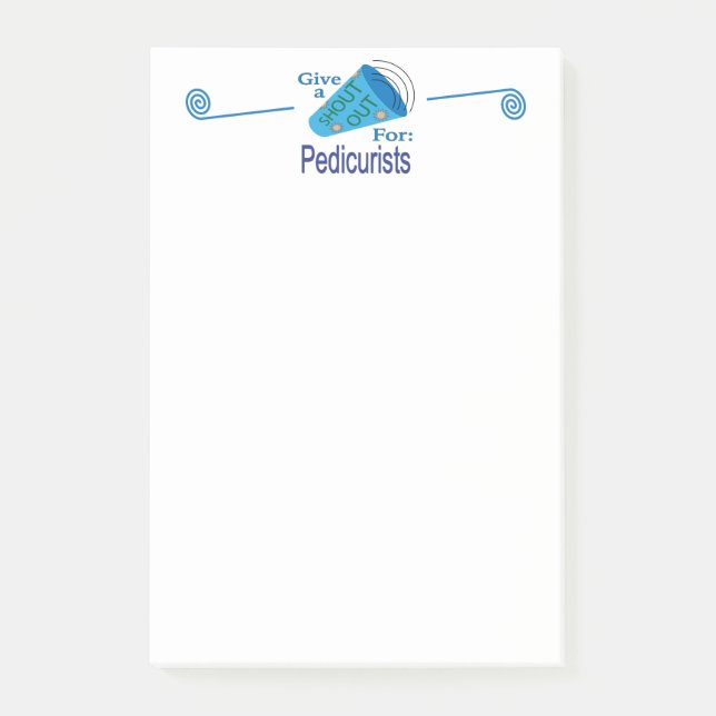 Notas Post-it® Gritos para pedicuristas (Anverso)