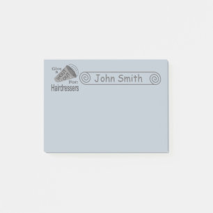 Notas Post-it® Gritos para peluqueros 4x3