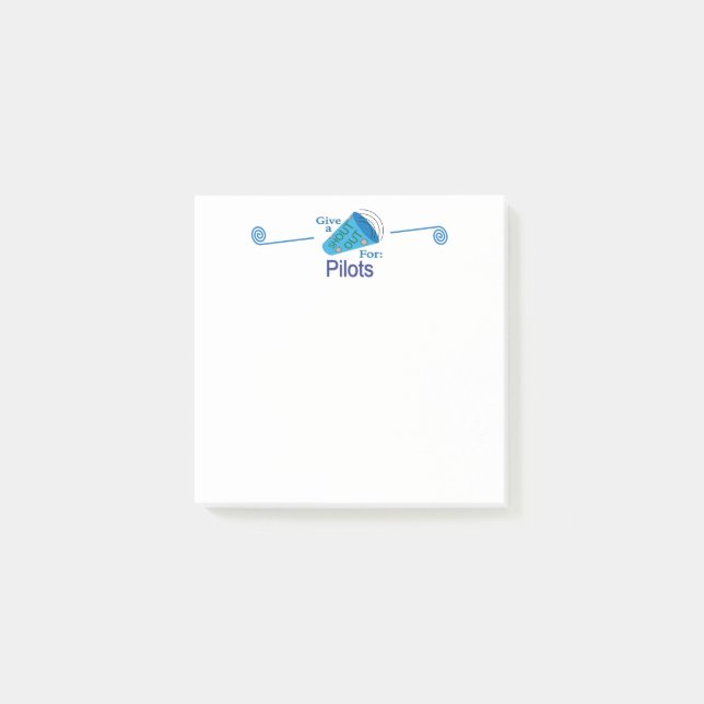 Notas Post-it® Gritos para pilotos (Anverso)