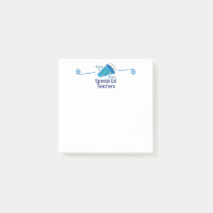 Notas Post-it® Gritos para profesores de educación especial