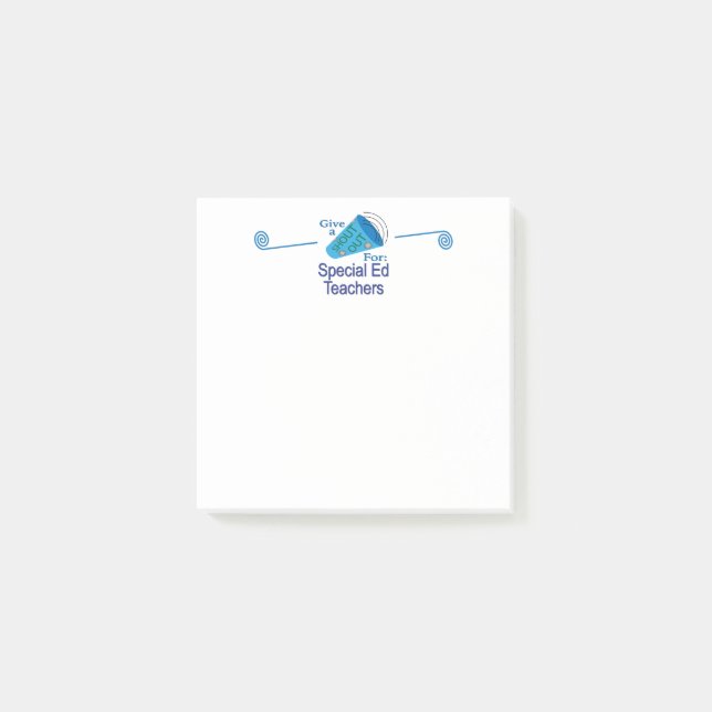 Notas Post-it® Gritos para profesores de educación especial (Anverso)