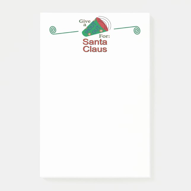 Notas Post-it® Gritos para Santa Claus (Anverso)