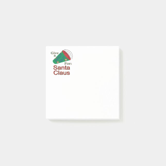 Notas Post-it® Gritos para Santa Claus (Anverso)