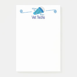 Notas Post-it® Gritos para técnicos de Vet