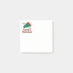 Notas Post-it® Gritos por los renos de Santa María