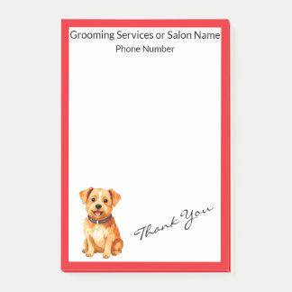 Notas Post-it® Grooming Pet Personalized Gold Elegant Collection