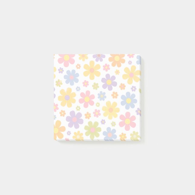 Notas Post-it® Groovy Flower Power (Anverso)