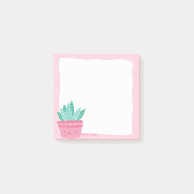 Notas Post-it® Grow Shawty Cute Aesthetic Plage Notes (Anverso)