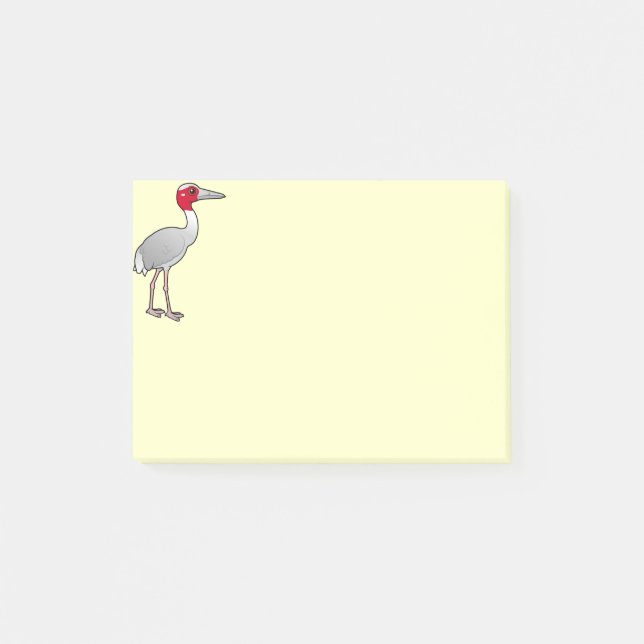 Notas Post-it® Grúa de Birdorable Sarus (Anverso)