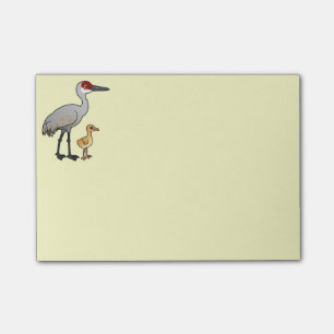Notas Post-it® Grúa de Sandhill con el potro