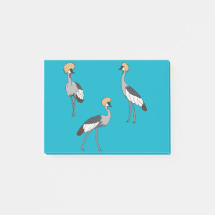 Notas Post-it® Grullas coronadas
