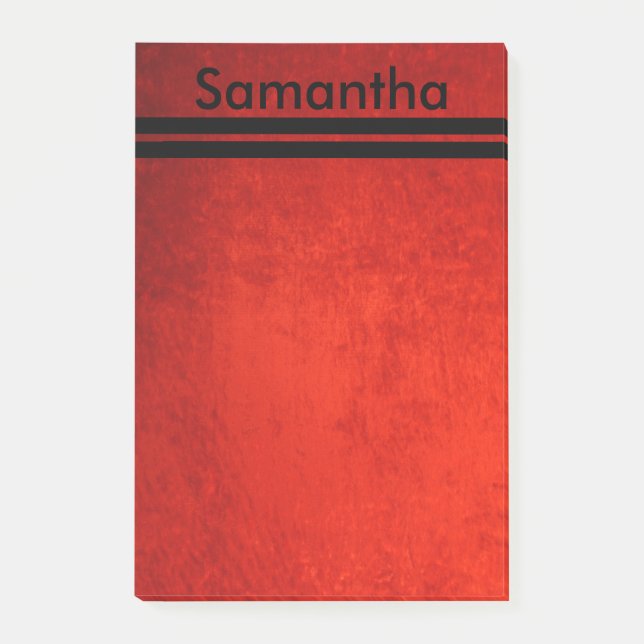 Notas Post-it® Grunge Rojo (Anverso)