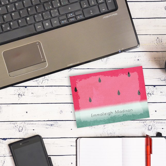 Notas Post-it® Grunge Watermelon Watercolor Personalizado (Subido por el creador)