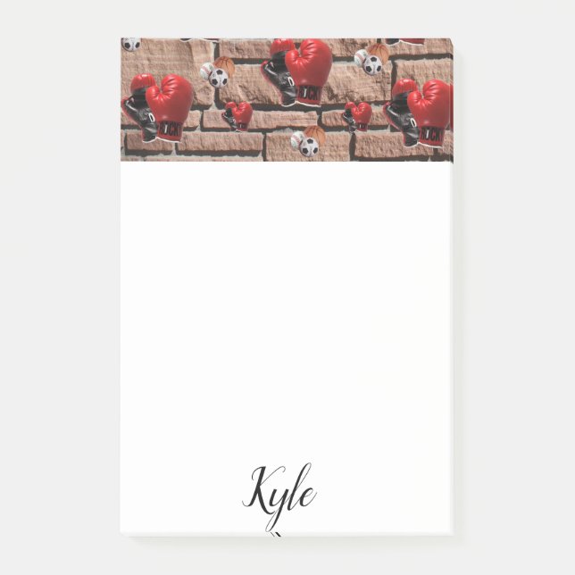 Notas Post-it® Guantes de boxeo de Post-it Notes (Anverso)