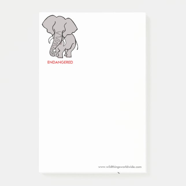 Notas Post-it® Guay ELEPHANT-Conservation - Guerrero de la vida s (Anverso)