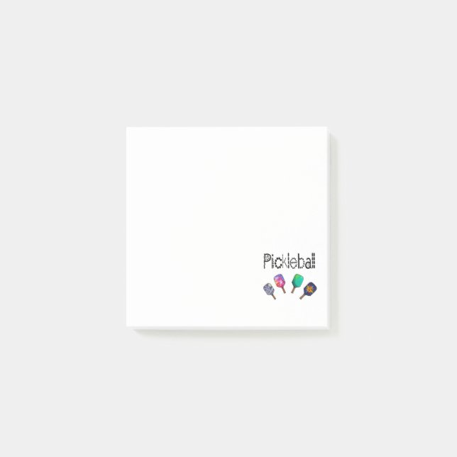 Notas Post-it® Guay Pickleball and Paddles Sports Art (Anverso)