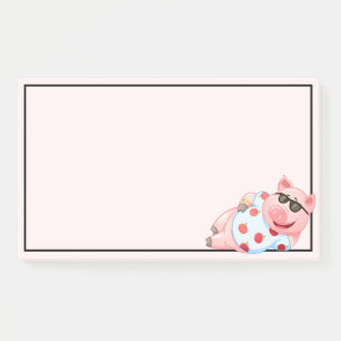 Notas Post-it® Guay Pig in Sunglass Post-It Notes