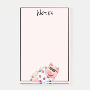 Notas Post-it® Guay Pig in Sunglass Post-It Notes