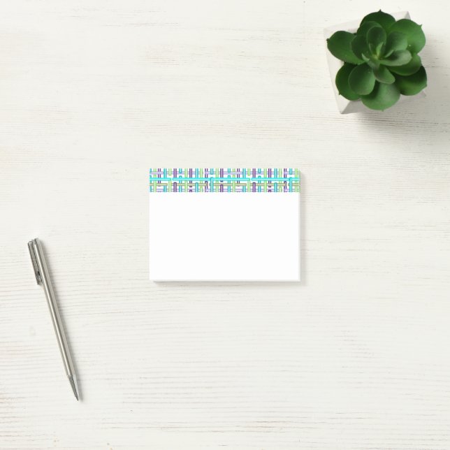 Notas Post-it® Guay Plaid (Oficina)