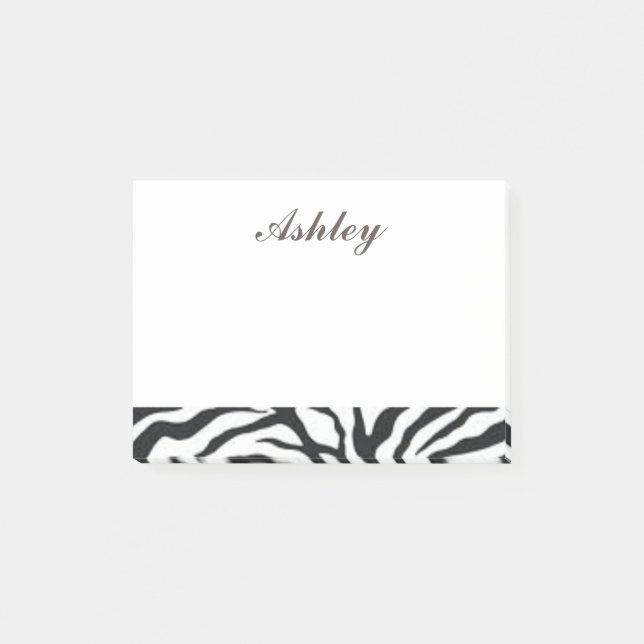 Notas Post-it® Guay Zebra Print (Anverso)