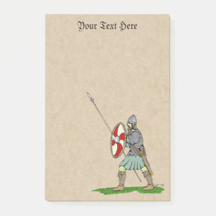 Notas Post-it® Guerrero sajón/inglés medieval