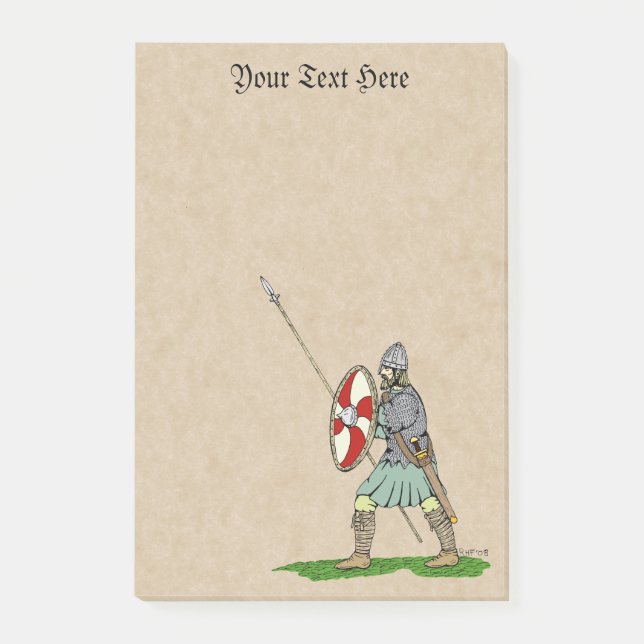 Notas Post-it® Guerrero sajón/inglés medieval (Anverso)
