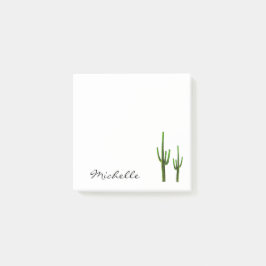 Notas Post-it® Guión elegante del Cactus del Suroeste del Desiert