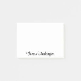 Notas Post-it® Guión elegante monogramado