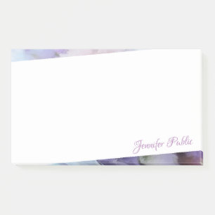 Notas Post-it® Guión manual personalizado de las flores púrpura d