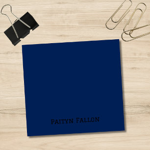 Notas Post-it® Guión negro Minimalista profesional de la Marina I