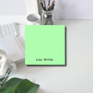 Notas Post-it® Guión negro Minimalista profesional Neon Mint