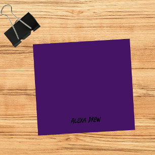 Notas Post-it® Guión negro Minimalista Purple Professional