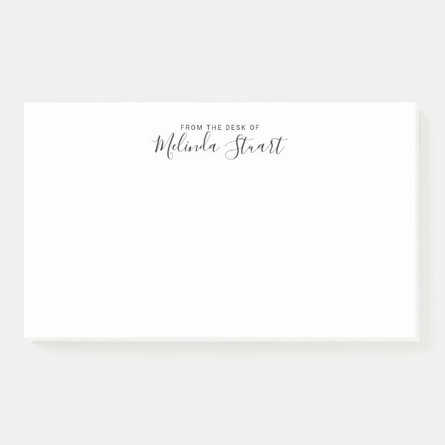 Notas Post-it® Guión profesional moderno (Anverso)