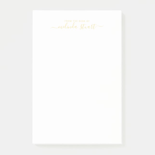 Notas Post-it® Guión profesional moderno (Anverso)